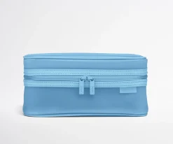 Clear Toiletry Bag in Opal Blue