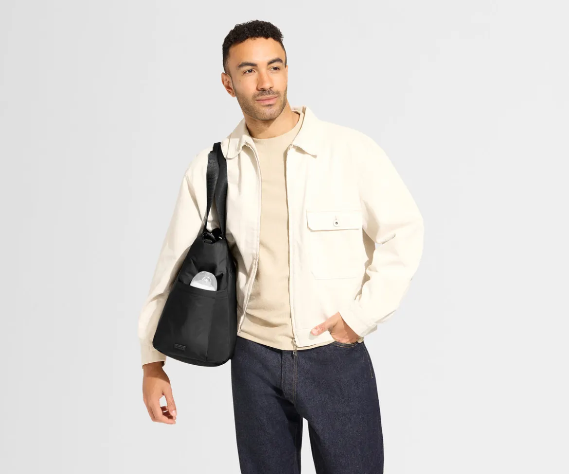 Featherlight Diaper Tote in Jet Black