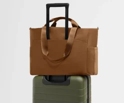Featherlight Diaper Tote in Amaro Brown