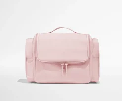 Featherlight Hanging Travel Vanity in Blush Pink