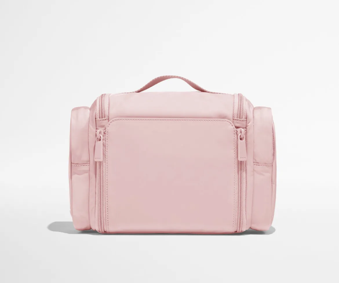 Featherlight Hanging Travel Vanity in Blush Pink