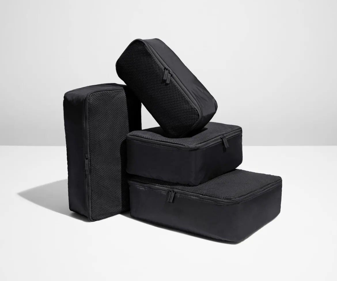Insider Packing Cubes (Set of 4) in Jet Black