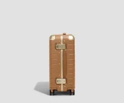 The Aluminum Edge Carry-On in Cognac Brown