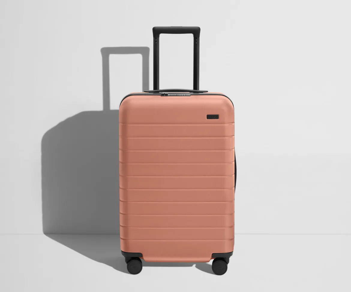 The Bigger Carry-On Flex in Clay Pink