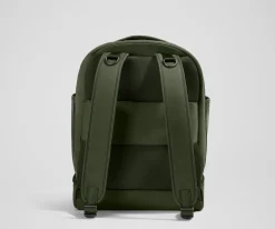 The Double Diaper Backpack in Olive Green
