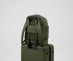 The Double Diaper Backpack in Olive Green