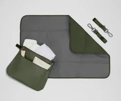 The Double Diaper Backpack in Olive Green