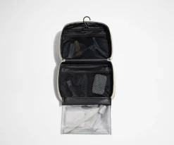 The Hanging Toiletry Bag in Salt White